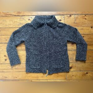 Vintage collared zip up cardigan